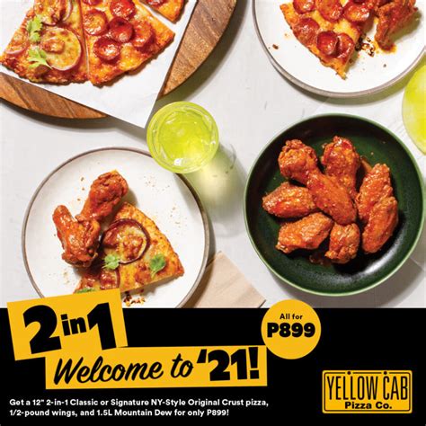 yellow cab promo today|Yellow Cab Pizza.
